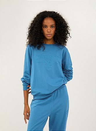 Blusão Colcci Comfort Com Estampa - Azul