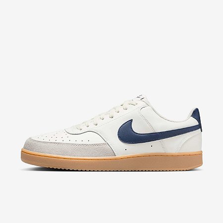 Tênis Nike Court Vision- Branco e Azul Marinho