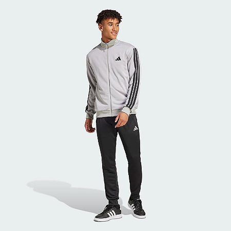 Conjunto de Agasalho Adidas Moletinho Três Listras