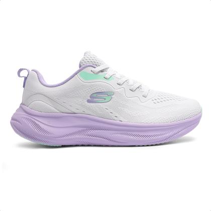 Tênis Skechers Cloud Feminino - Branco, Cinza ou Carvão
