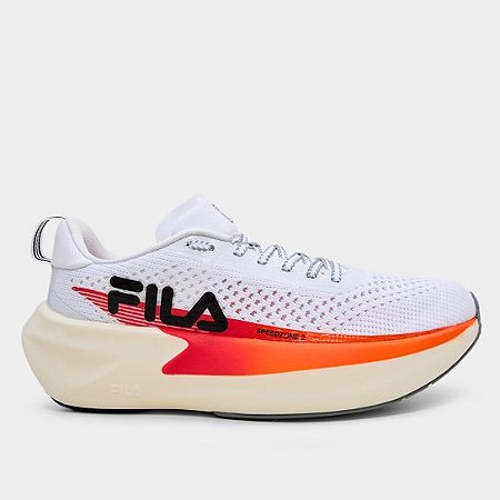 Tênis Fila Speedzone 2 Unissex- Branco+Laranja