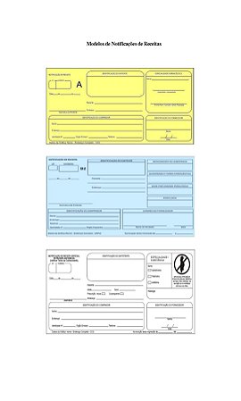 Impressão de Notificação de Receitas de medicamentos de controle especial