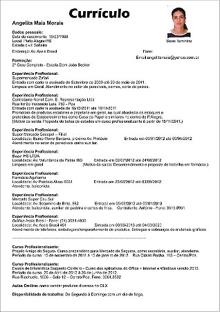 Montagem Diagramação de Currículo em pdf on-line