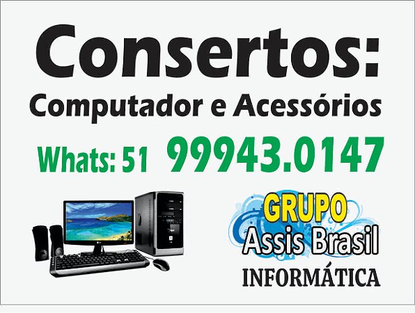 Conserto Computador Notebook Manutenção PC Porto Alegre Zona Norte