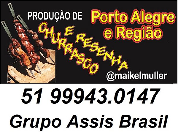Churrasqueiro para festas - Assador de churrasco para Porto Alegre e Região Metropolitana