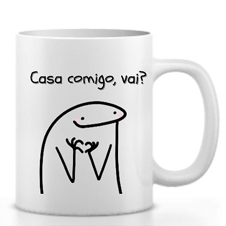 Caneca Flork Casa comigo, vai?