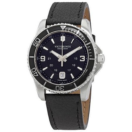 VICTORINOX Maverick Black Dial Black Leather