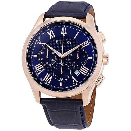 BULOVA Classic Chronograph Blue Dial