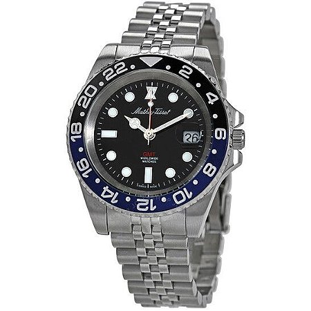 MATHEY-TISSOT Mathy Vintage GMT Black Dial Batman Bezel