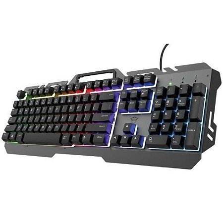 Teclado Gamer Trust GXT 853 Esca, Metal - T23796