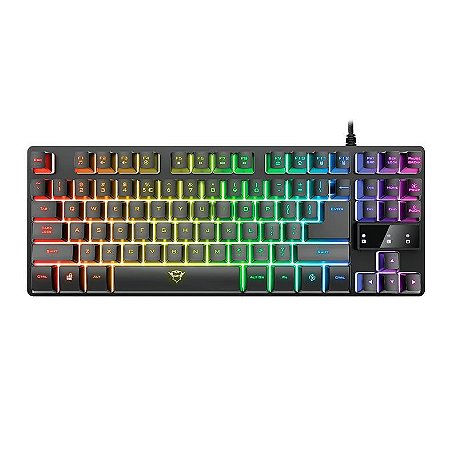 Teclado Gamer Trust GXT 833 Thado Layout ABNT2, Preto - T24295