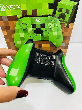 Controle Microsoft Minecraft Creeper sem fio - Xbox One S (Usado) - Elite  Games - Compre na melhor loja de games - Elite Games