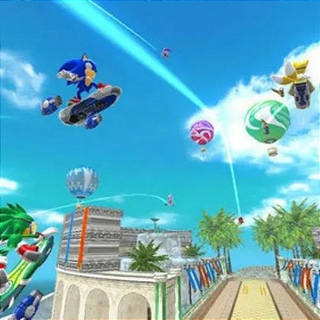 sonic free riders - jogo xbox 360 requer uso kinect - Retro Games