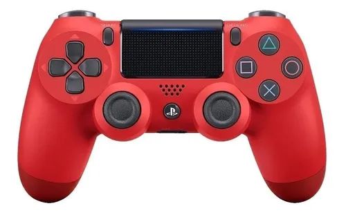 Controle Sony Dualshock 4 Vermelho sem fio (Com led frontal) - PS4
