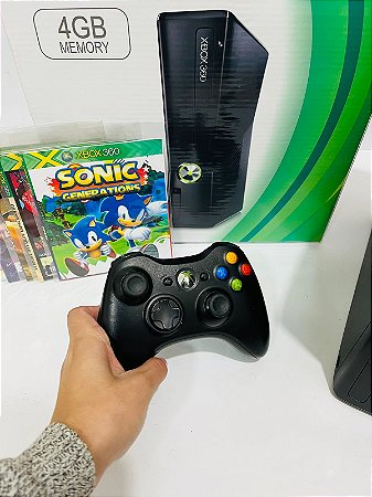 Console Xbox 360 Slim-E 4GB - Desbloqueado - Semi Novo, Game Center World