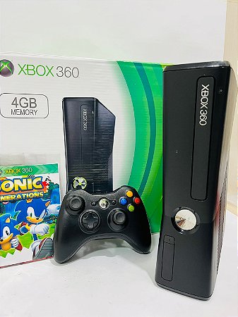 Console Xbox 360 Slim 4GB - Microsoft - MeuGameUsado