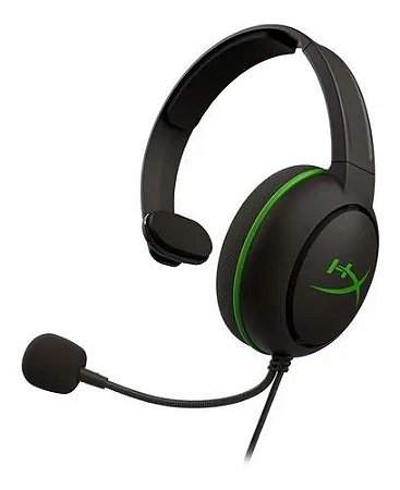 Headset Gamer HyperX CloudX Chat HX-HSCCHX-BK/WW Preto e Verde com fio - Xbox One