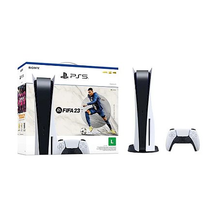 Bundle Console PlayStation 5, Versão com Mídia + Jogo FIFA 23 - PS5
