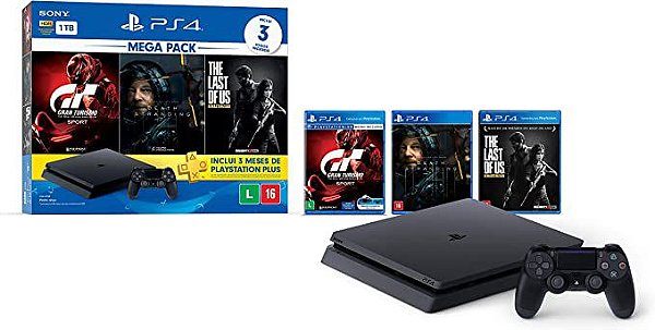 Ps4 Pro 1 Tb + 5 Jogos Gratis  Console de Videogame Sony Usado