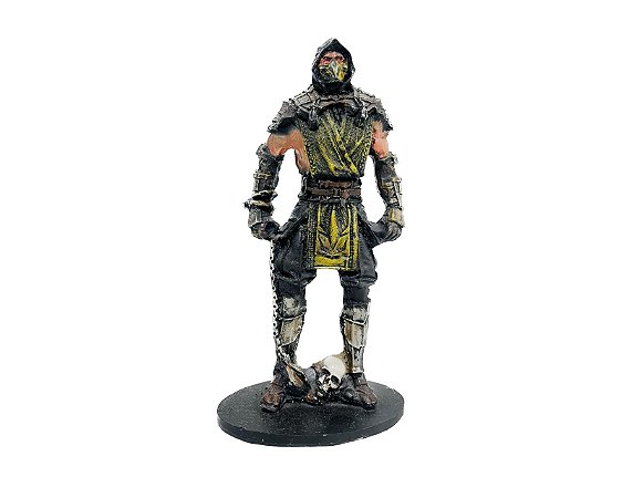 Boneco Resina Scorpion Mortal Kombat 19Cm