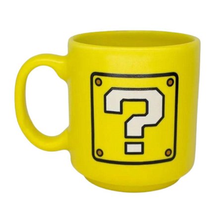 Mini Caneca Personalizada Interrogação Super Mario