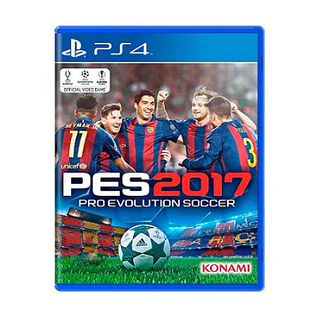 Jogo Pro Evolution Soccer 2017 (PES 17) - PS4 (Usado)