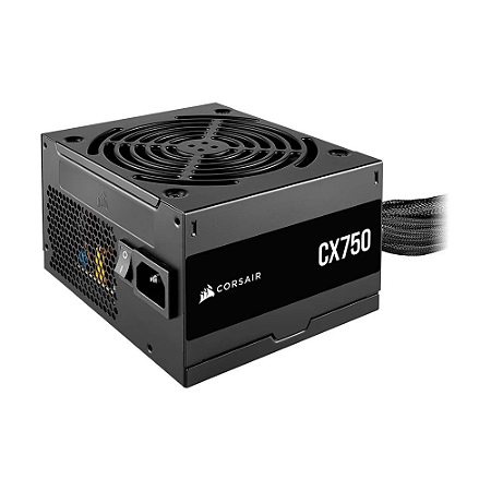 Fonte Corsair CX Series CX750, 750W, 80 Plus Bronze, Com Cabo, Preto - CP-9020279-BR