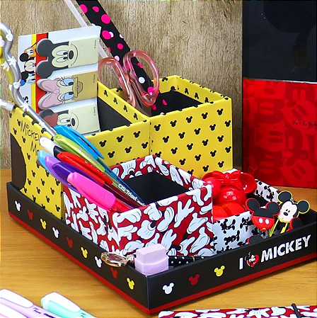 Mickey Organizador de Mesa com 5 Peças