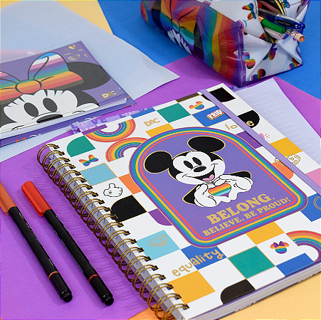 Caderno Smart DAC Mickey Disney Pride | Tamanho Universitário