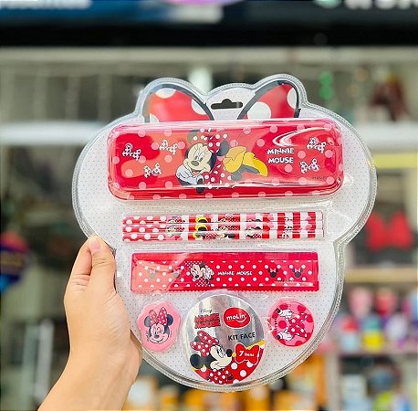 Kit Face Minnie 7 Itens