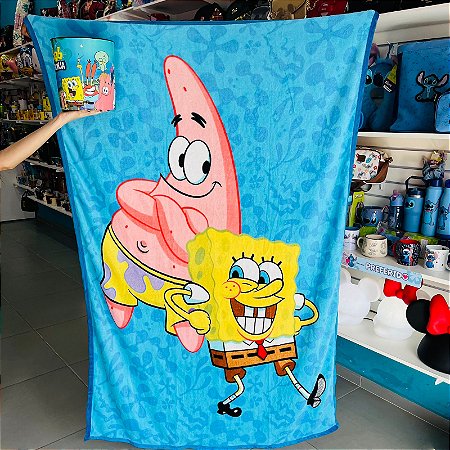 Kit Balde Pipoca + Manta Fofinha Personagem Presente Oficial