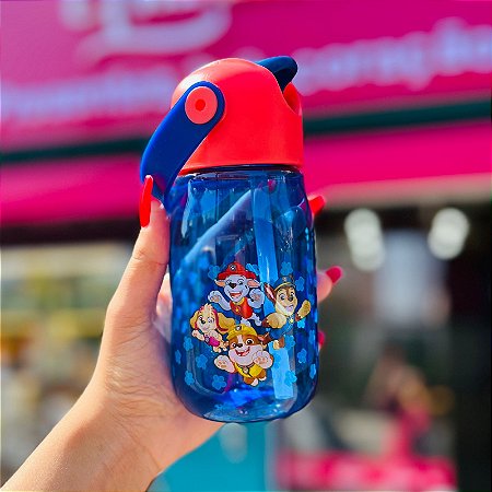 Garrafa Flip Infantil 400ml Patrulha Canina