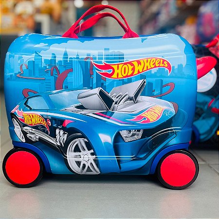 Mala Infantil De Viagem Hot Wheels Com Rodinhas