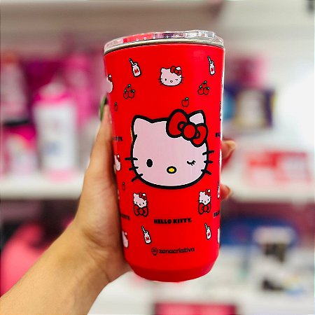 Copo Térmico SKY Inox 500ML HELLO KITTY