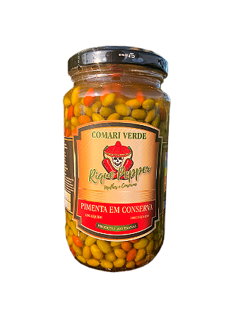 Pimenta Comari Verde em Conserva 320g - Rique Pepper 🌶️