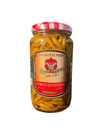 Pimenta Malagueta Verde em Conserva 180g - Rique Pepper 🌶️