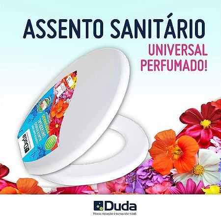 Assento sanitário universal perfumado Branco