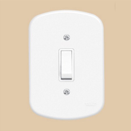 Interruptor 1 Tecla Simples Blanc Fame 10a/250v