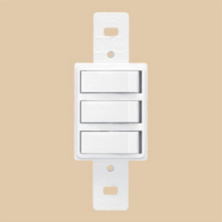 Interruptor 3 Tecla Simples Blanc Fame 10a/250v