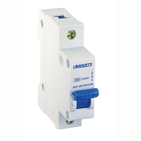 DISJUNTOR DIN UNIP 40A LORENZETTI DLD-1140 / LEGRAND 419299 / GE 17395 7270