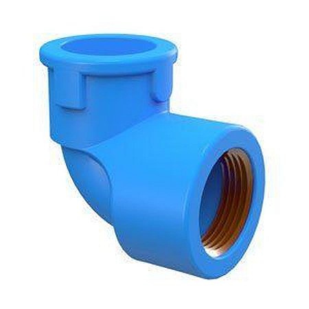 JOELHO AZUL 90 graus Bucha de Latão RD 25 x 1/2 TIGRE 35227822