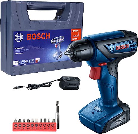 Parafusadeira Furadeira GSR 1000 a Bateria 12V Lítio com Maleta