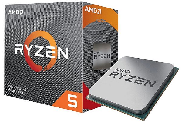 PROCESSADOR AMD RYZEN 5 5600G, 6-CORE, 12-THREADS, 3.9GHZ (4.4GHZ TURBO), CACHE 19MB, AM4, 100-100000252BOX