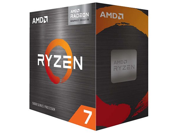 PROCESSADOR AMD RYZEN 7 5700G, 8-CORE, 16-THREADS, 3.8GHZ (4.6GHZ TURBO), CACHE 20MB, AM4, 100-100000263BOX
