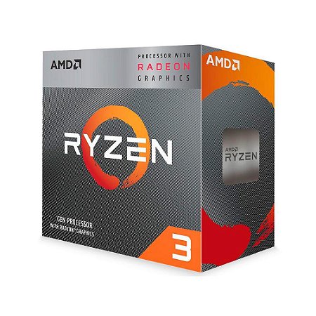 PROCESSADOR AMD RYZEN 3 3200G, 4-CORE, 4-THREADS, 3.6GHZ (4GHZ TURBO), CACHE 6MB, AM4, YD3200C5FHBOX