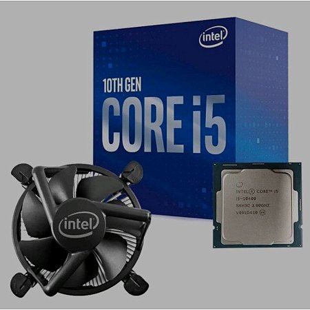 Processador Intel Core i5-10400 BX8070110400 de 6 núcleos e 4.3GHz de frequência com gráfica integrada