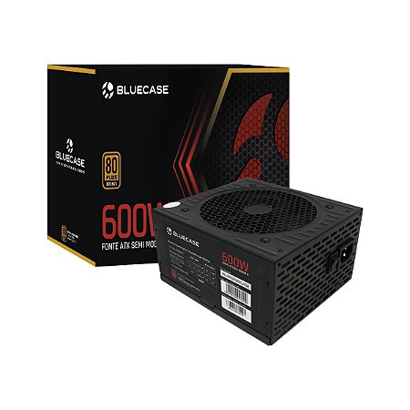 FONTE DE ALIMENTACAO SEMI-MODULAR ATX 600W REAL 80 PLUS BRONZE