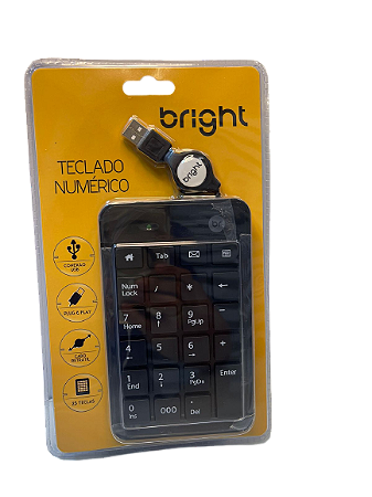 Teclado número Bright Cod 0134 - Caltec Informática e Assistência