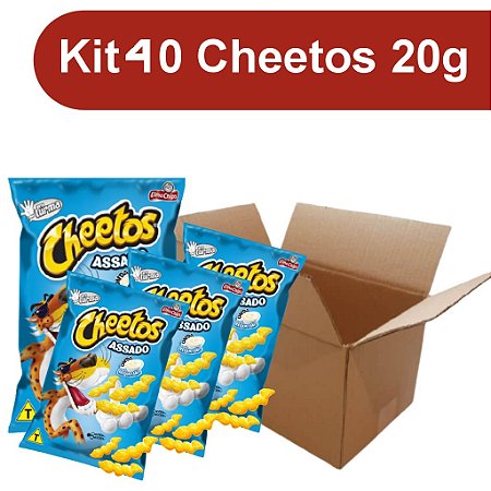 Kit 40 Cheetos Requeijão - 20g - Elma Chips - Mag Doces e Variedades