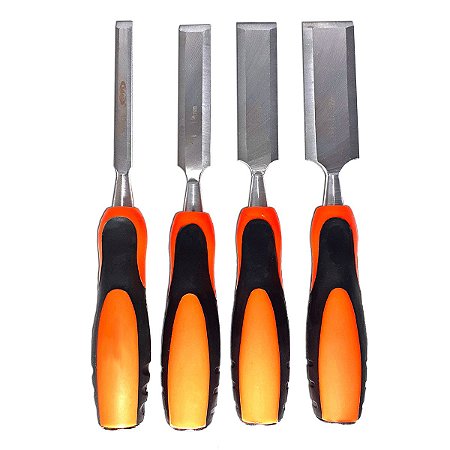 Jogo Kit 4 Peças Formão Profissional